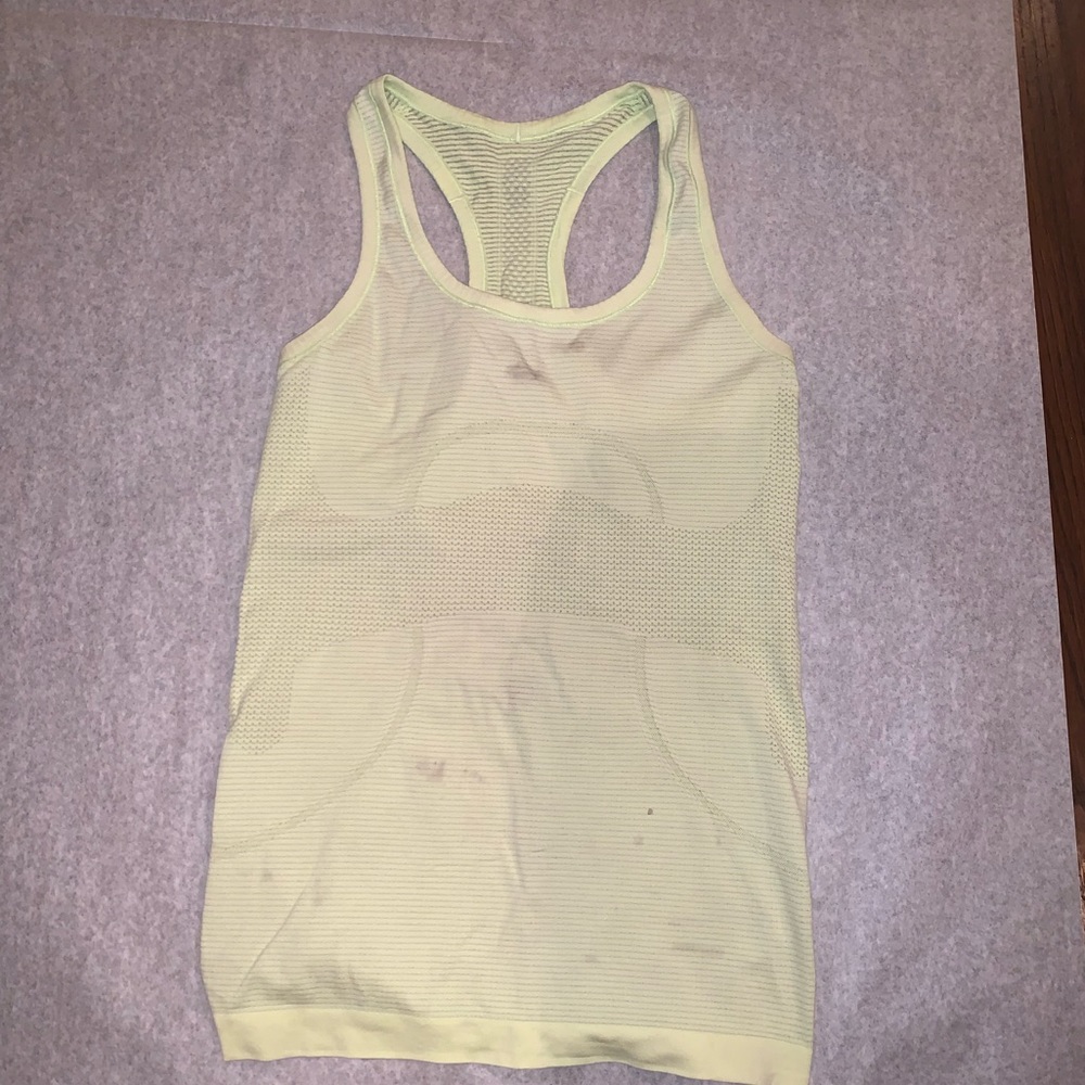 Swiftly Tech Racerback Tank — Highlight Yellow - Picture 2 of 2